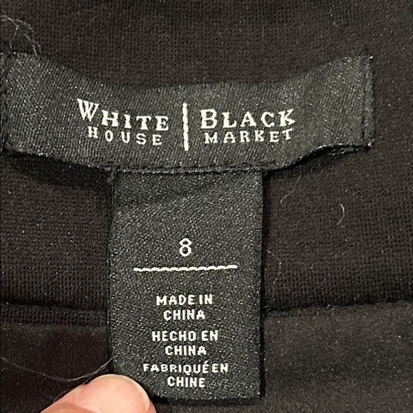 White House Black Market Black and White Plaid Women's Skirt Size 8 - Picture 9 of 10